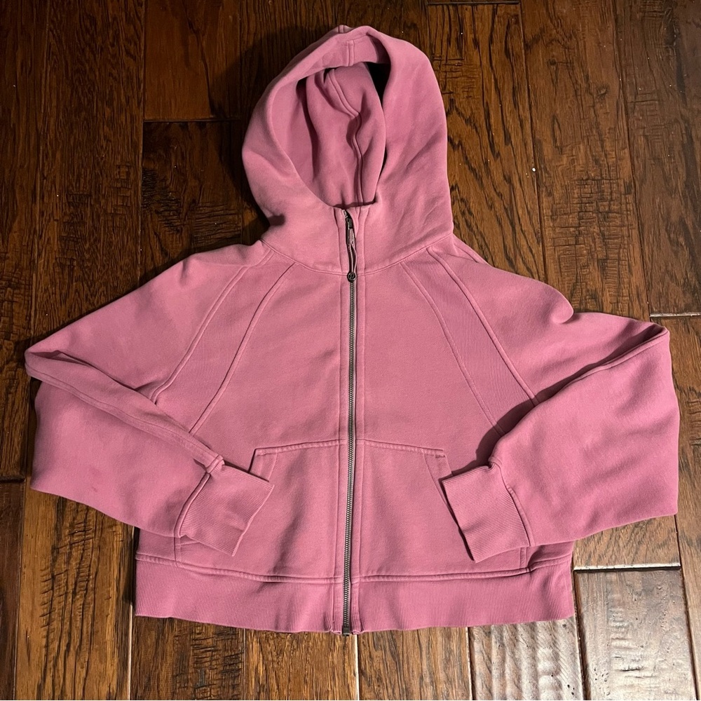Pink Scuba full zip hoodie